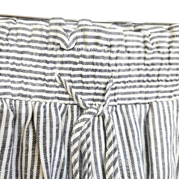 A New Day High-Rise Pull-On Shorts Womens Size L Gray White Stripes New - Picture 4 of 7